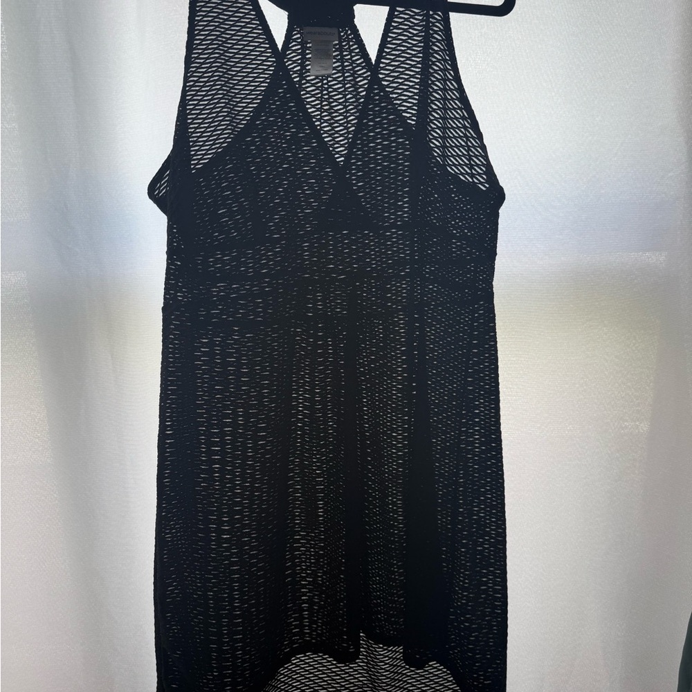 Black Mesh Swim Cover-Up